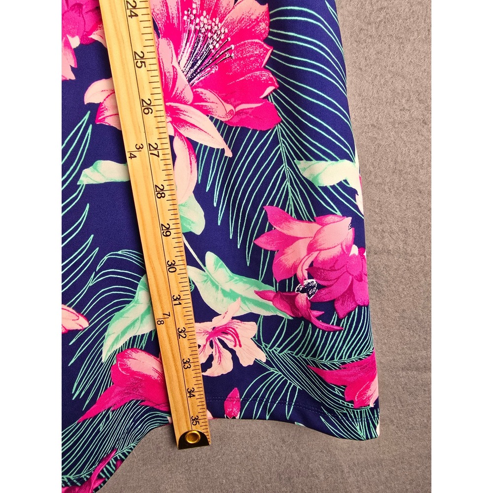 Tommy Bahama Racquet & Paddle Dress Women XL Tropical Floral Tennis Golf Active - Picture 4 of 6